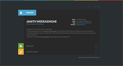 Desktop Screenshot of janithw.com
